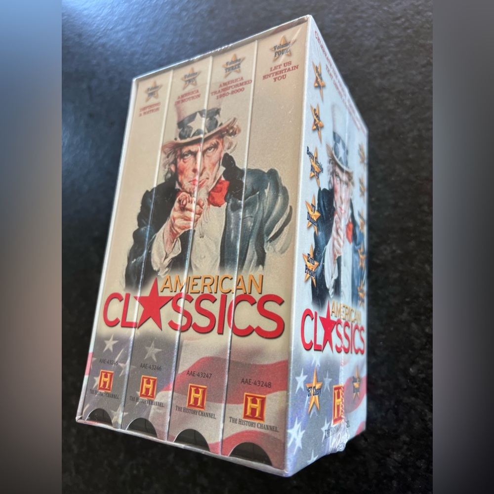 NWT Bundle 4pc AMERICAN Classics VHS Videos HISTORY Movies